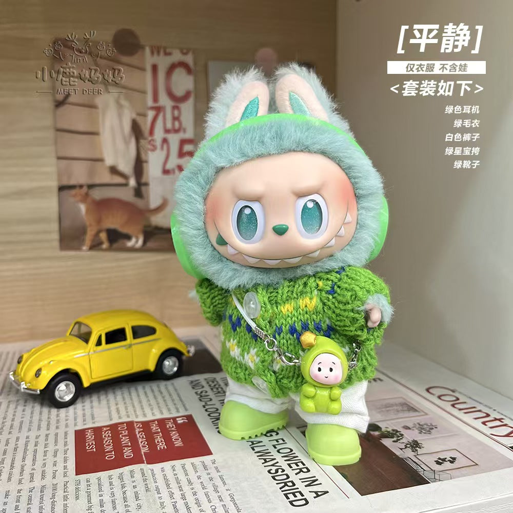 New box unopened For Labubu Doll and clothing set original doll labubu 1.0/ 2.0 /3.0