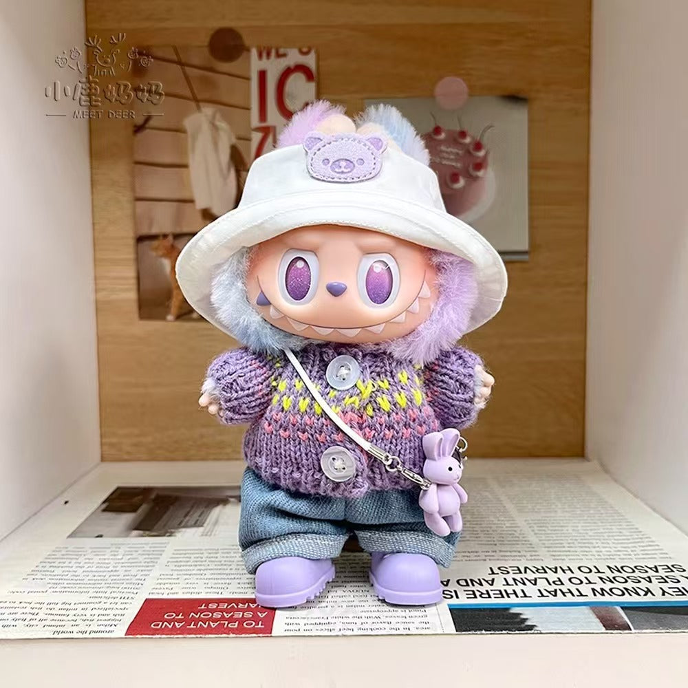 New box unopened For Labubu Doll and clothing set original doll labubu 1.0/ 2.0 /3.0