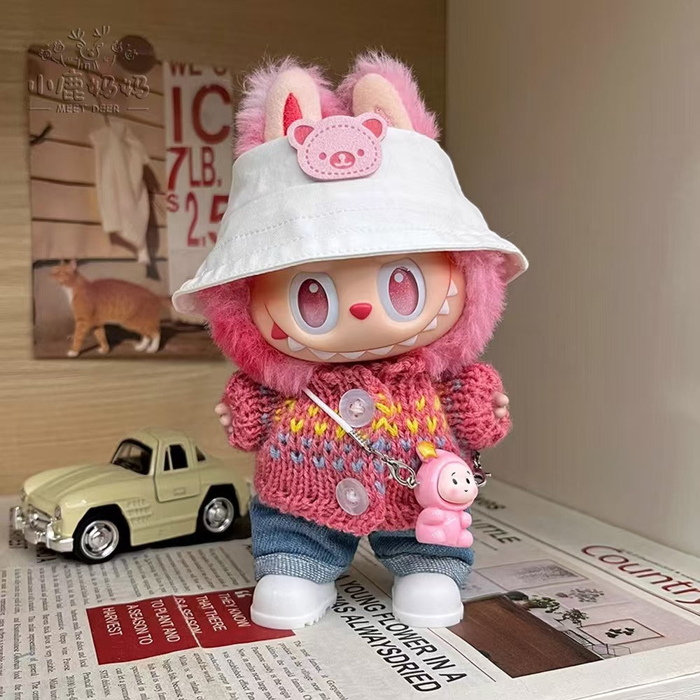 New box unopened For Labubu Doll and clothing set original doll labubu 1.0/ 2.0 /3.0